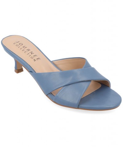 Women's Berkly Slip-on Heel Blue $45.00 Shoes