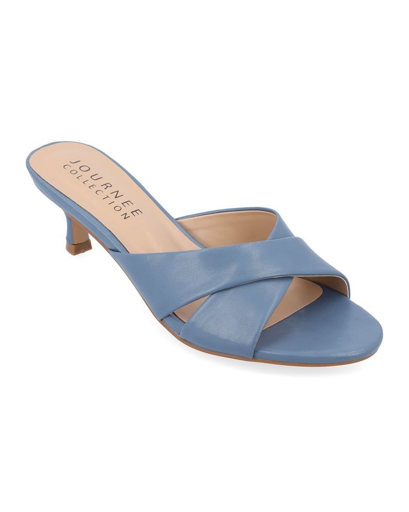 Women's Berkly Slip-on Heel Blue $45.00 Shoes