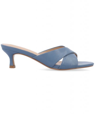 Women's Berkly Slip-on Heel Blue $45.00 Shoes