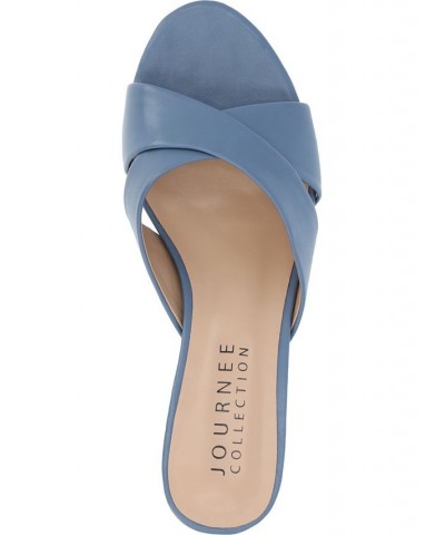 Women's Berkly Slip-on Heel Blue $45.00 Shoes