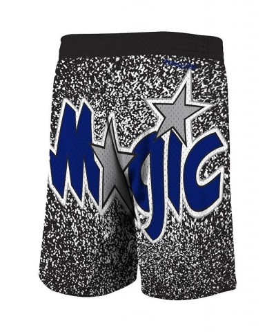 Men's Mitchell Ness Black Orlando Magic Hardwood Classics Jumbotron Sublimated Shorts $28.52 Shorts