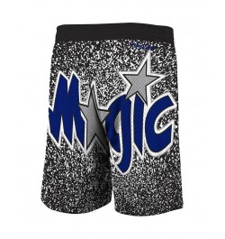 Men's Mitchell Ness Black Orlando Magic Hardwood Classics Jumbotron Sublimated Shorts $28.52 Shorts