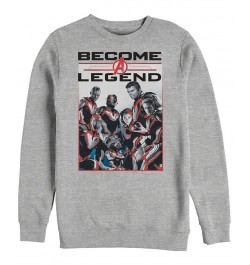 Marvel Men's Avengers Endgame Become a Legend, Crewneck Fleece Gray $30.79 Sweatshirt