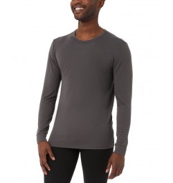 Men's Heat Plus Long-Sleeve Thermal Shirt Gray $11.41 Undershirt