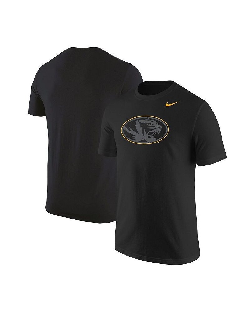 Men's Black Missouri Tigers Logo Color Pop T-shirt $19.35 T-Shirts