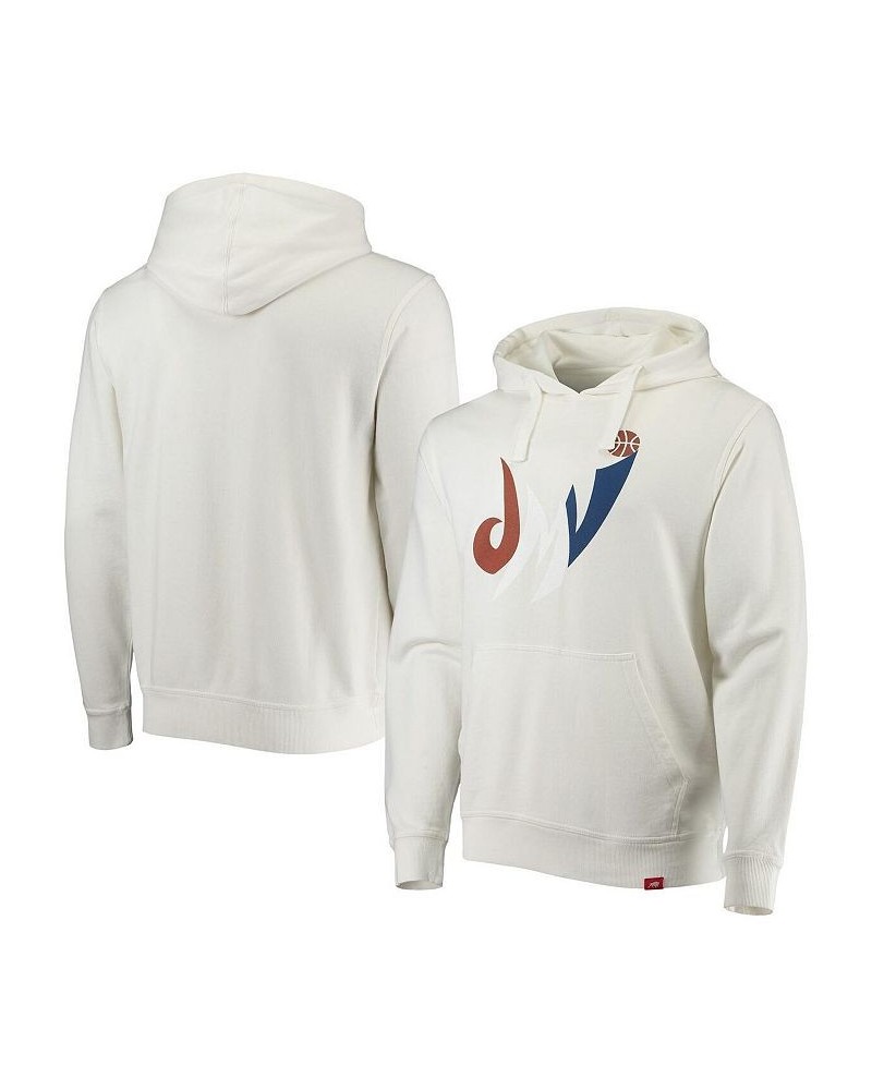 Men's White Washington Wizards Olsen Pullover Hoodie $36.45 Sweatshirt