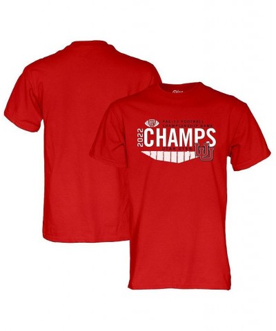 Men's Red Utah Utes 2022 PAC-12 Football Conference Champions Locker Room T-shirt $18.00 T-Shirts