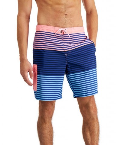 Men's Striped Swim Trunks Pink $11.25 Swimsuits