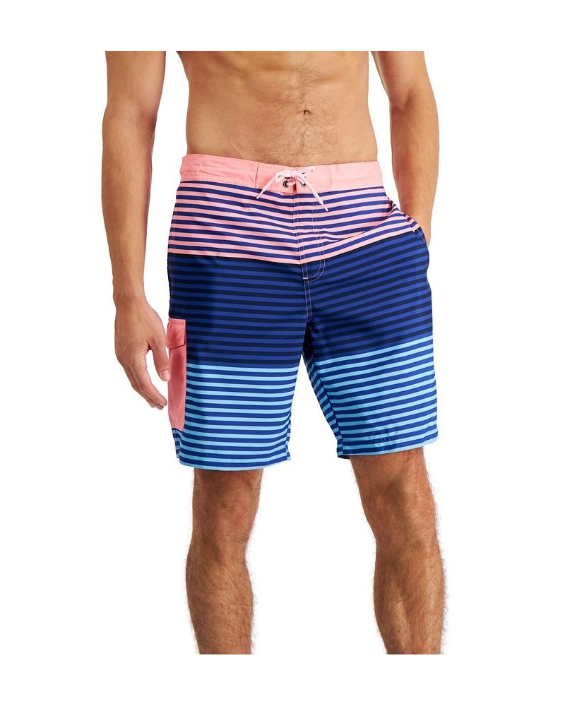 Men's Striped Swim Trunks Pink $11.25 Swimsuits