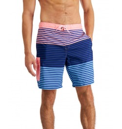 Men's Striped Swim Trunks Pink $11.25 Swimsuits