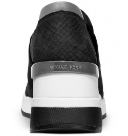 Women's Felix Signature Logo Bubble Trainer Sneakers Black $44.69 Shoes