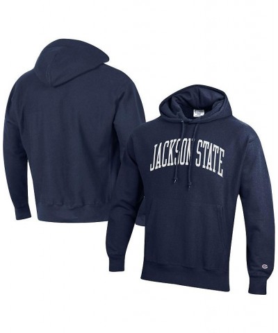 Men's Navy Jackson State Tigers Tall Arch Pullover Hoodie $42.75 Sweatshirt