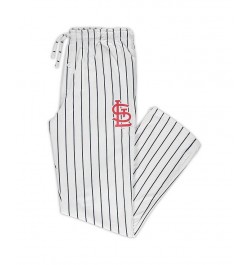 Men's White, Navy St. Louis Cardinals Big and Tall Pinstripe Sleep Pants $25.20 Pajama