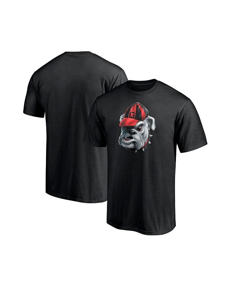 Men's Branded Black Georgia Bulldogs Team Midnight Mascot T-shirt $13.12 T-Shirts