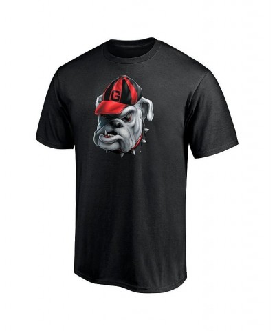 Men's Branded Black Georgia Bulldogs Team Midnight Mascot T-shirt $13.12 T-Shirts