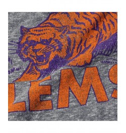 Men's Heathered Gray Clemson Tigers Vintage-Like Tri-Blend T-shirt $18.00 T-Shirts