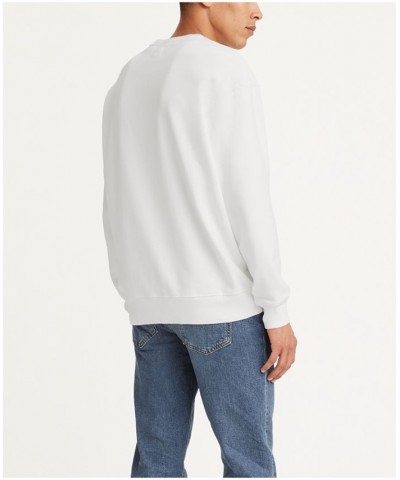 Men's Relaxed Fit Graphic Crewneck Sweatshirt White $11.32 Sweatshirt