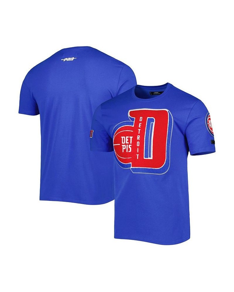 Men's Blue Detroit Pistons Mash Up Capsule T-shirt $34.30 T-Shirts