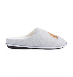 Men's Holiday Bulldog Fleece-Lined Slippers Tan/Beige $10.31 Shoes