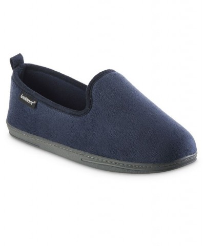 Men's Memory Foam Microterry Samson Closed Back Slippers Blue $11.04 Shoes