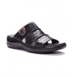 Women's Gertie Slide Sandals Black $50.32 Shoes