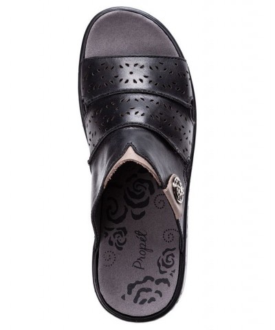 Women's Gertie Slide Sandals Black $50.32 Shoes