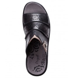 Women's Gertie Slide Sandals Black $50.32 Shoes