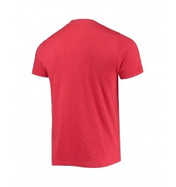 Men's Red Cleveland Guardians Hyper Local Tri-Blend T-shirt $20.64 T-Shirts