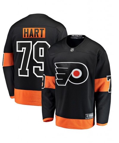 Men's Carter Hart Black Philadelphia Flyers Alternate Premier Breakaway Player Jersey $49.35 Jersey