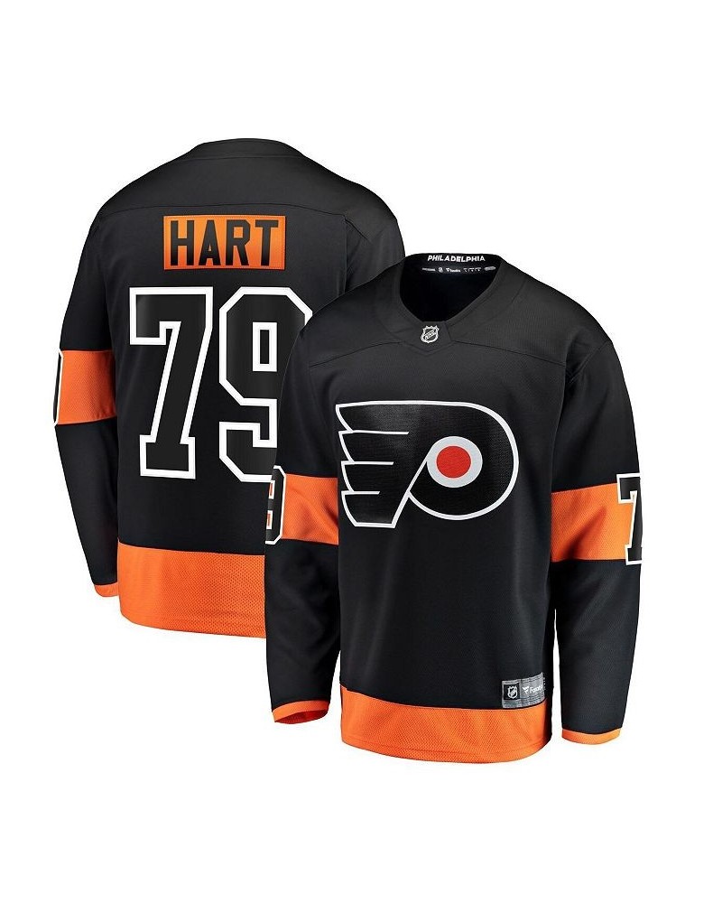 Men's Carter Hart Black Philadelphia Flyers Alternate Premier Breakaway Player Jersey $49.35 Jersey