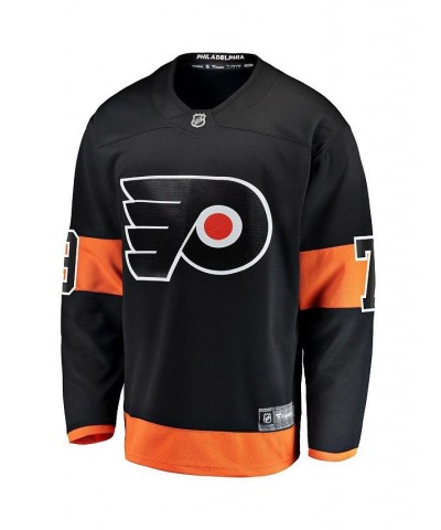 Men's Carter Hart Black Philadelphia Flyers Alternate Premier Breakaway Player Jersey $49.35 Jersey