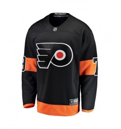 Men's Carter Hart Black Philadelphia Flyers Alternate Premier Breakaway Player Jersey $49.35 Jersey