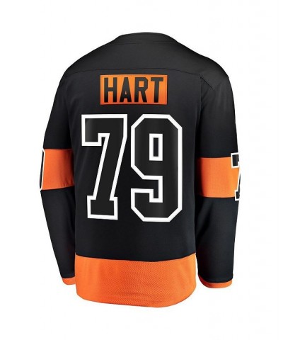 Men's Carter Hart Black Philadelphia Flyers Alternate Premier Breakaway Player Jersey $49.35 Jersey