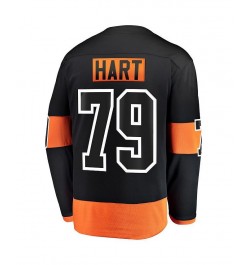 Men's Carter Hart Black Philadelphia Flyers Alternate Premier Breakaway Player Jersey $49.35 Jersey