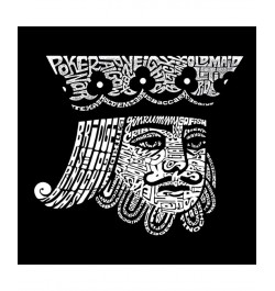 King of Spades Men's Raglan Word Art T-shirt Gray $20.70 T-Shirts