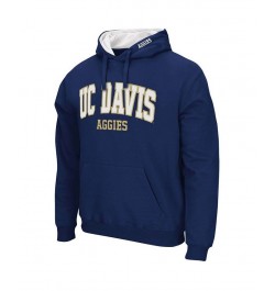 Men's Navy UC Davis Aggies Arch and Logo Pullover Hoodie $23.10 Sweatshirt