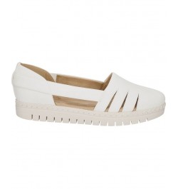 Women's Bugsy Comfort Slip-on Flats White $26.00 Shoes