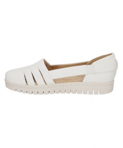 Women's Bugsy Comfort Slip-on Flats White $26.00 Shoes