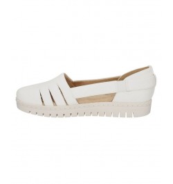 Women's Bugsy Comfort Slip-on Flats White $26.00 Shoes