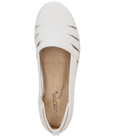 Women's Bugsy Comfort Slip-on Flats White $26.00 Shoes