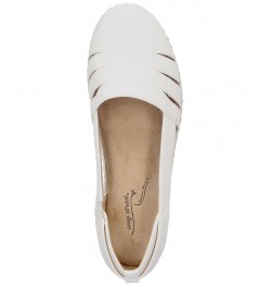 Women's Bugsy Comfort Slip-on Flats White $26.00 Shoes