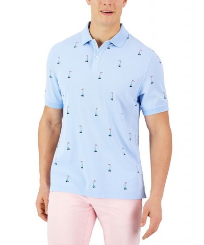 Men's Hole in One Golf Polo Blue $11.92 Polo Shirts