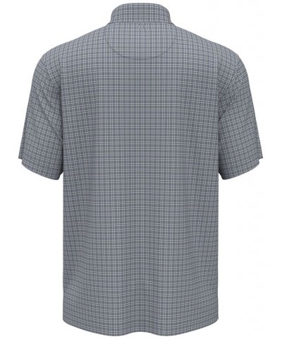 Men's Big & Tall Plaid Short-Sleeve Performance Polo Gray $33.62 Polo Shirts