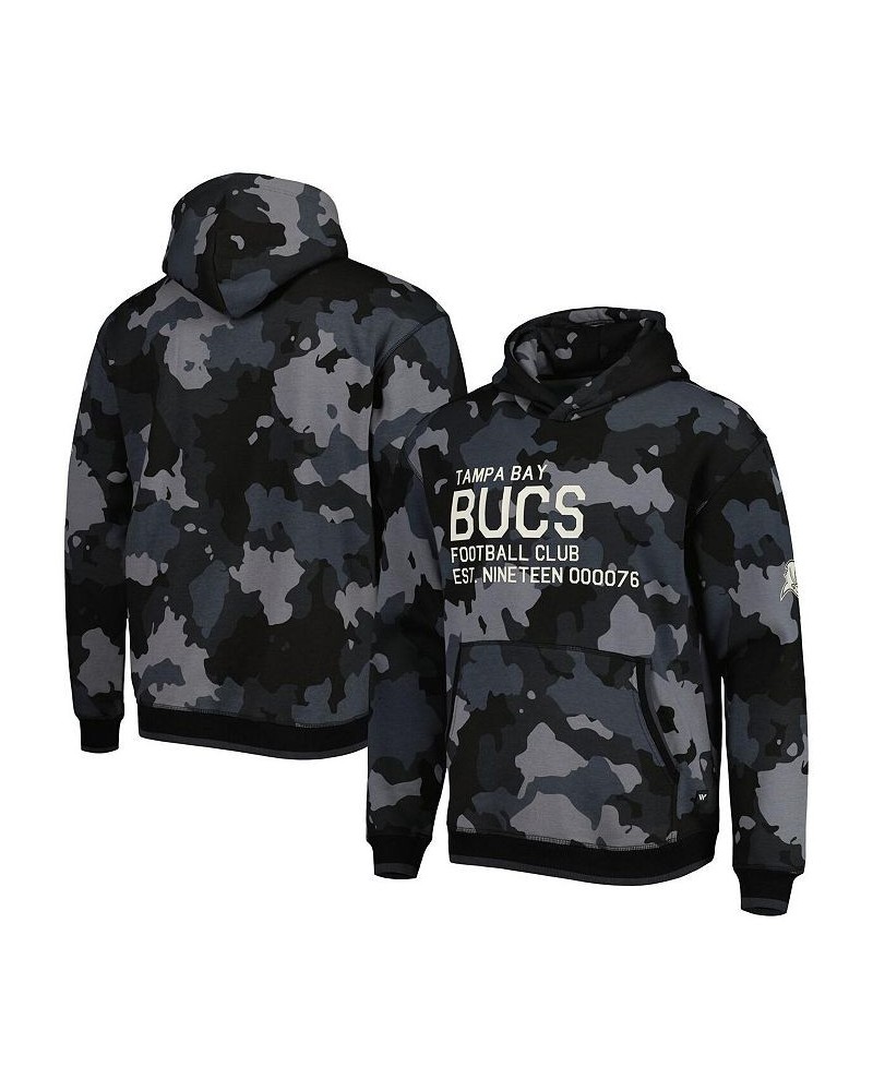 Men's Black Tampa Bay Buccaneers Camo Pullover Hoodie $52.79 Sweatshirt