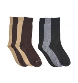 Men's Dress Crew Socks, Pack of 7 Multi $15.27 Socks