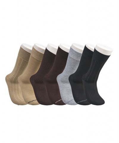 Men's Dress Crew Socks, Pack of 7 Multi $15.27 Socks