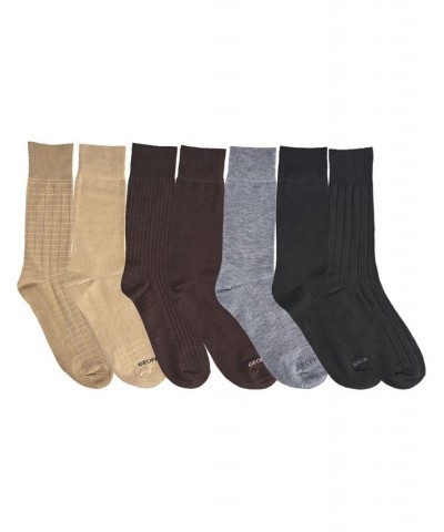 Men's Dress Crew Socks, Pack of 7 Multi $15.27 Socks