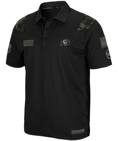 Men's Black Colorado Buffaloes OHT Military Inspired Appreciation Sierra Polo $32.39 Polo Shirts