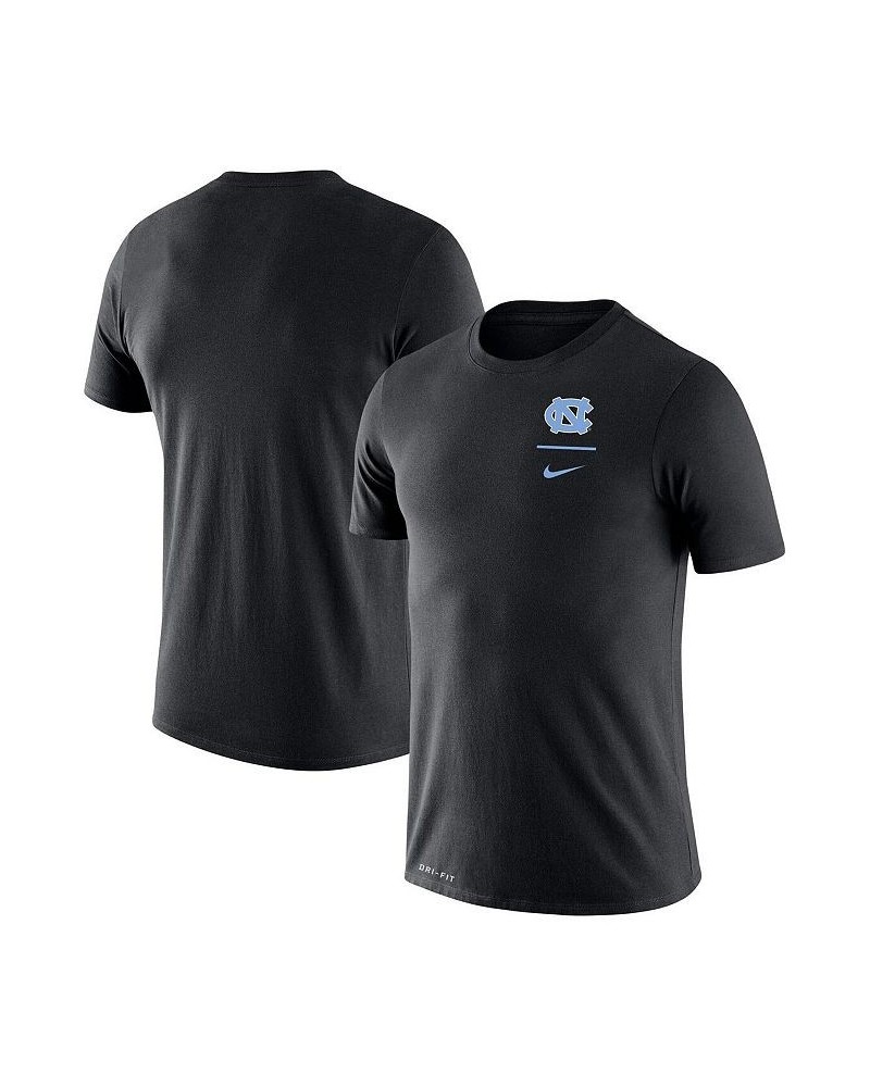 Men's Black North Carolina Tar Heels Logo Stack Legend Performance T-shirt $28.99 T-Shirts