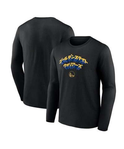 Men's Branded Golden State Warriors Japanese Heritage Long Sleeve T-shirt $19.80 T-Shirts